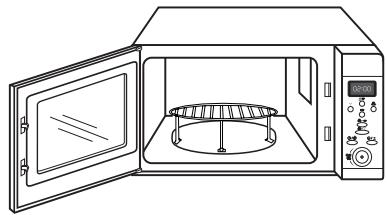 MEDION MICROWAVE OVEN WITH CONVECTION AND GRILL MICROMAXX MD 42201 - Wkladanie rusztu grilla - 1