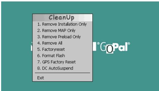MEDION P4420 MD 96750 - La fonction cleanup propose 8 options : - 1