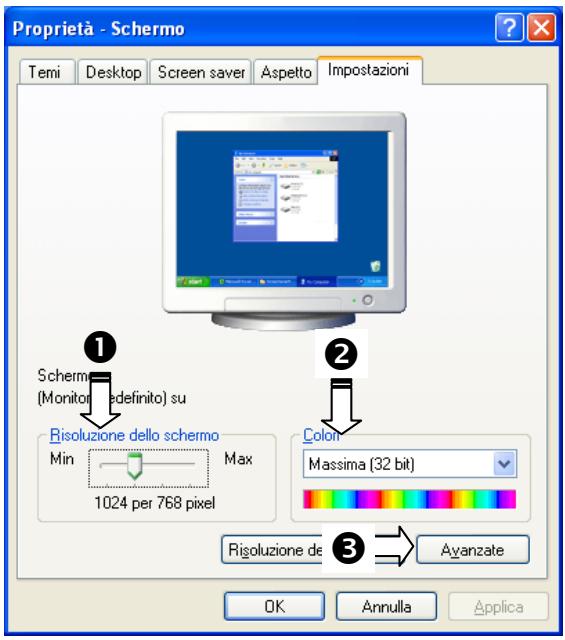 MEDION MD 20121 - Windows XP: Proprietà impostazioni - 1