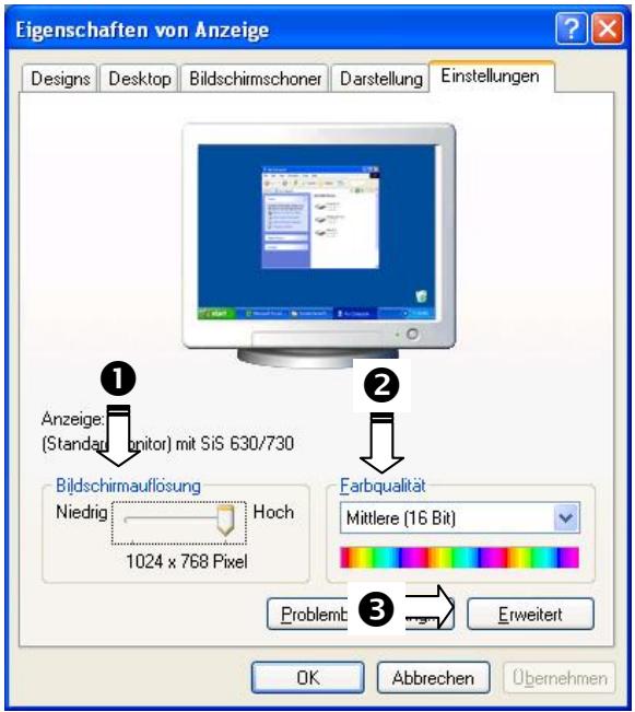 MEDION MD 20121 - Windows XP: Eigenschaften von Anzeige - 1