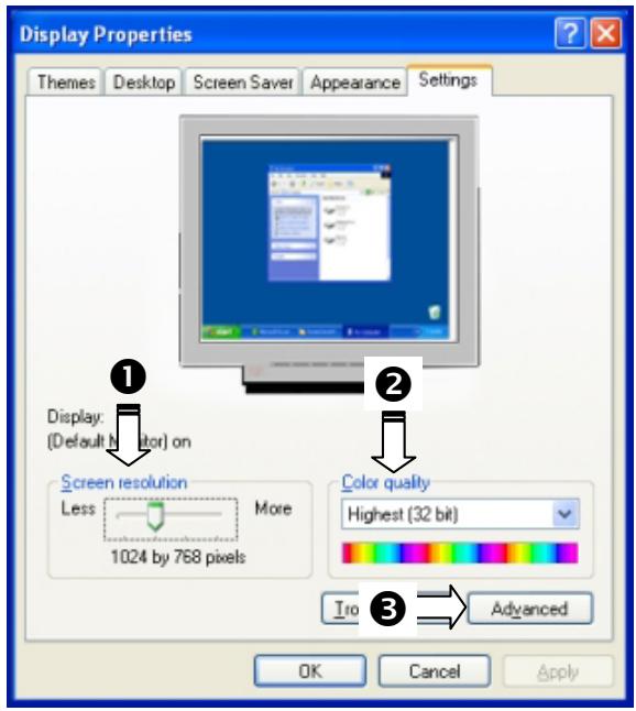MEDION MD 20121 - Windows XP: Display Characteristics - 1