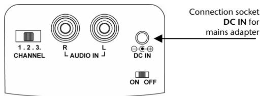MEDION MD 82294 - Connecting the mains adapter - 1