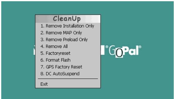 MEDION MD 97740 - Die CleanUp-Funktion bietet 8 Optionen: - 1