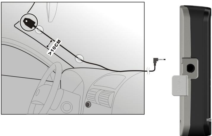 MEDION MD 97740 - Priklop antene TMC - 1