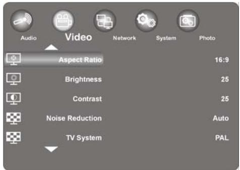 MEDION E85015 MD 86162 - Menu "Video" - 1