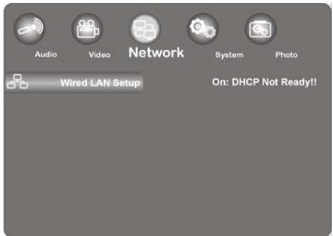 MEDION E85015 MD 86162 - "Network" menu - 1
