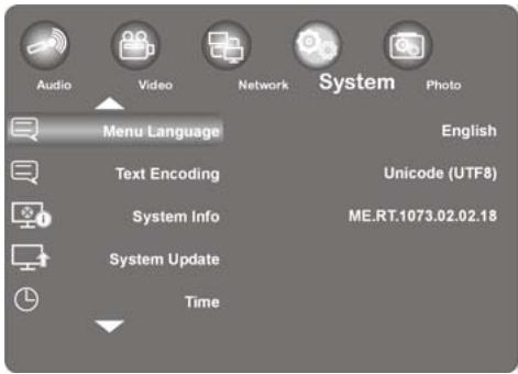 MEDION E85015 MD 86162 - Menu "System" - 1