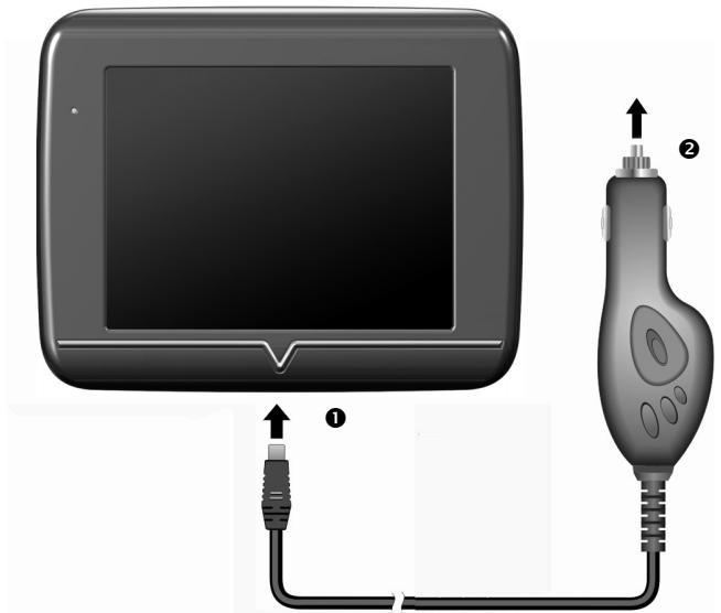 MEDION GOPAL-E3240-M20-MD-97645 - Autoadapter anschließen - 1