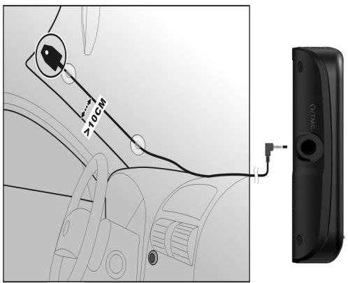 MEDION GOPAL-E4245-M20-MD-97621 - Installering af ekstern TMC-modtager / Installation af ekstern TMC- dipolantenne (extra tilbehør) - 3