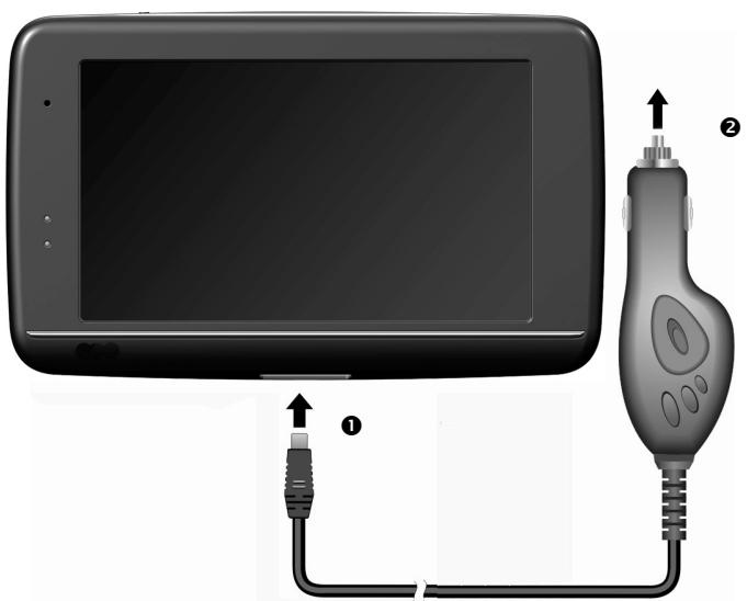 MEDION GOPAL-E4245-M20-MD-97621 - Autoadapter anschließen - 1