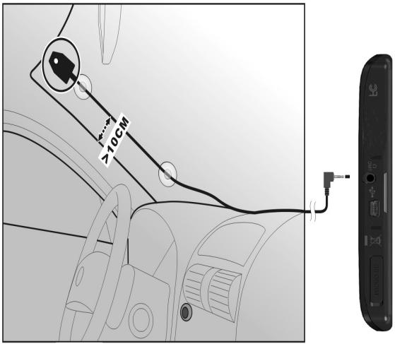 MEDION GOPAL-P4445-M20-MD-97507 - External FM-antenna aansluiten (optioneel) - 1