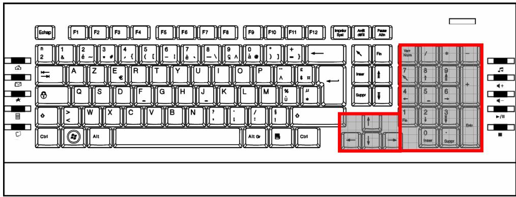 MEDION LIFE E81010 MD 85877 - Pavé numérique et bloc curseur - 1