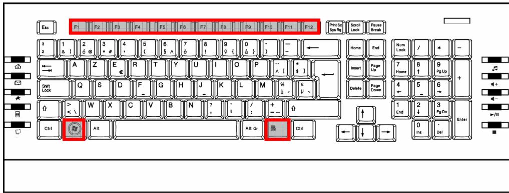 MEDION LIFE E81010 MD 85877 - De functie- en Windows-toetsen - 1
