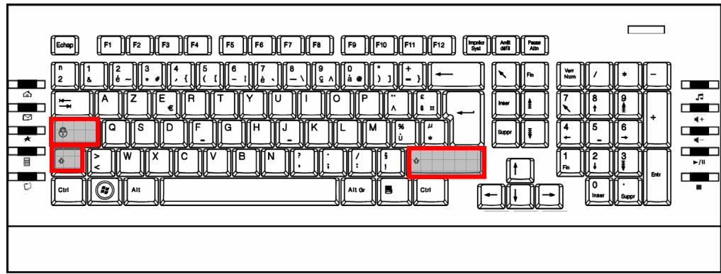 MEDION LIFE E81010 MD 85877 - Touche majuscule et touche de blocage - 1