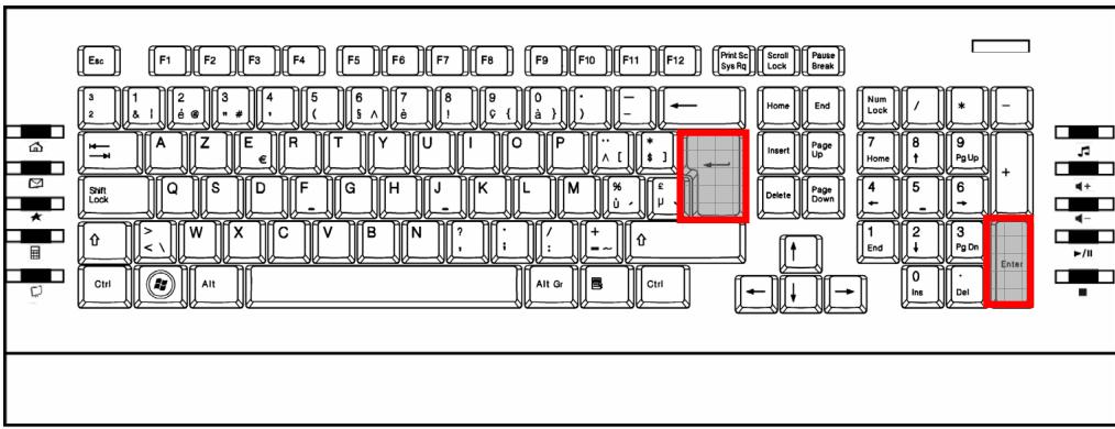 MEDION LIFE E81010 MD 85877 - De Enter-toets - 1