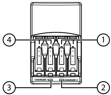 MEDION LIFE X44088 MD 86888 - Chargement des batteries dans le chargeur - 1