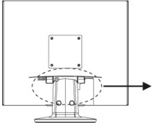 MEDION MD 30217 - Connexion du moniteur - 1