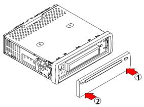 MEDION MD 81460 - Mise en place du panneau de commande - 1