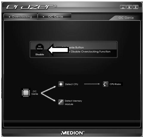 MEDION AKOYA P5372 D - Overclocking du processeur avec le bouton dans le MEDION® ERAZER® control center - 2