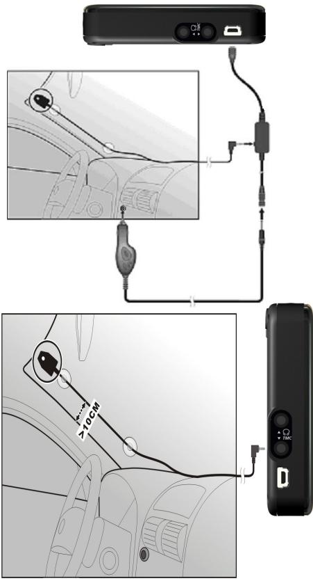 MEDION GOPAL E3115 M5 MD 96386 - Collegare l'antenna FM TMC - 1