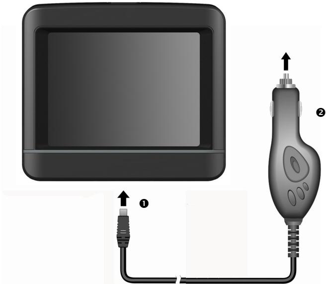 MEDION GOPAL E3230 M20 MD 97053 - Autoadapter anschließen - 1