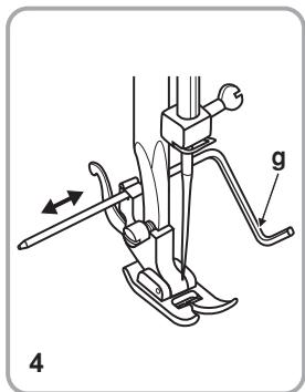PFAFF 1070S - Poser le support du pied presseur - 4