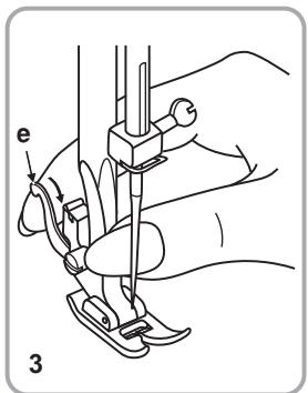PFAFF 1070S - Anbringen des Nähfußhalters - 3