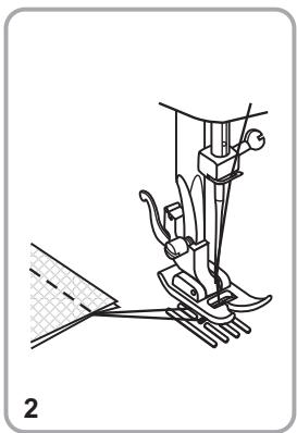PFAFF 1070S - Vernähen / Naht beenden / Faden abschneiden - 2