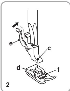 PFAFF 1070S - Attaching the Presser Foot Shank - 2