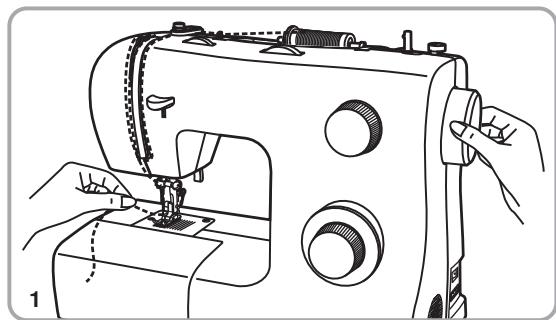 PFAFF 1070S - Unterfaden heraufholen - 1