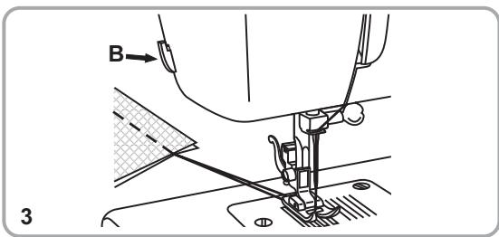 PFAFF 1070S - Pour retirer l'ouvrage en cours - 1