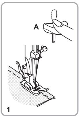 PFAFF 1070S - Vernähen / Naht beenden / Faden abschneiden - 1