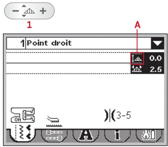 PFAFF AMBITION 1.0 - Longueur de point/densité de point (2) - 1