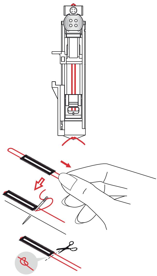 PFAFF AMBITION 1.0 - Boutonnière avec cordonnet (tissus extensibles) - 1