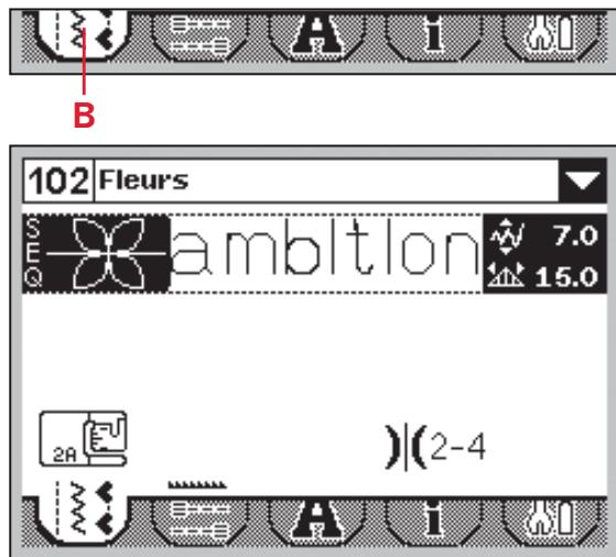 PFAFF AMBITION 1.0 - Combiner le texte avec des points fantastiques - 1
