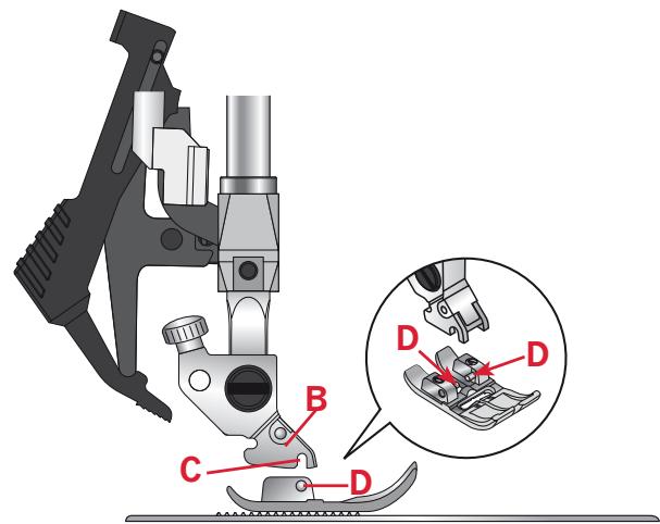 PFAFF AMBITION 1.0 - Insérez le pied-de-biche - 4