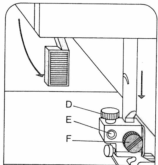 PFAFF TIPMATIC 1027 - Changing the sewing foot - 3