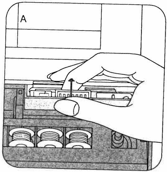 PFAFF TIPMATIC 1027 - Accessory box and accessory compartment - 1