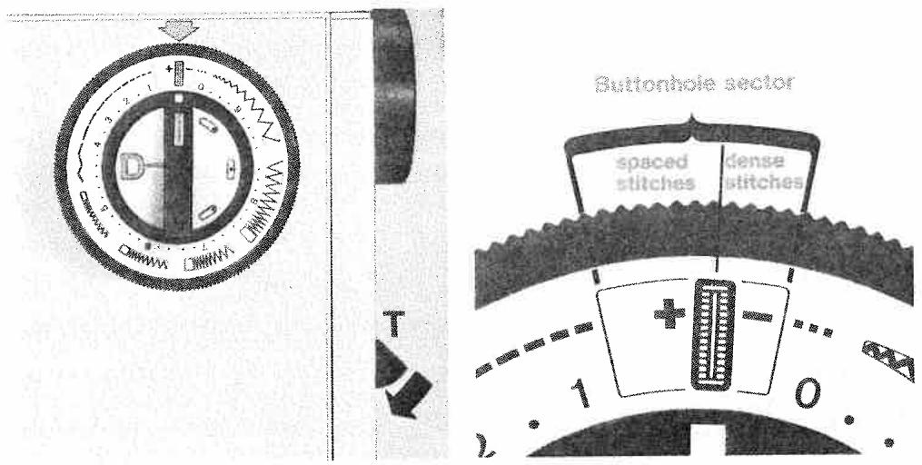 PFAFF 1222, 1222E - Sewing buttonholes - 2
