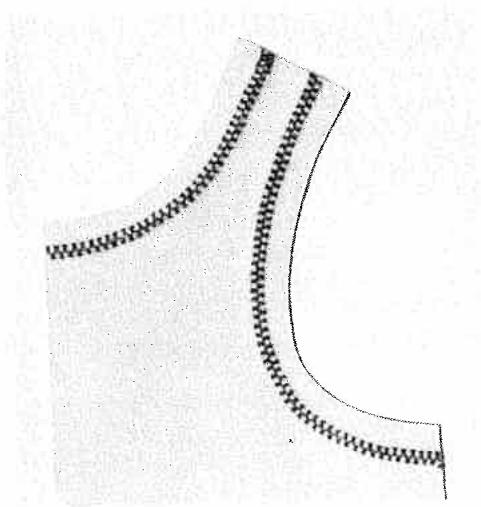 PFAFF 1222, 1222E - Inserting patches - 4