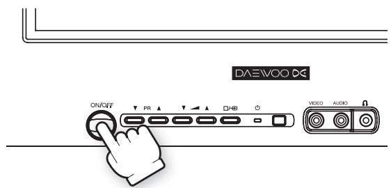 DAEWOO 15U7LT - Mise en ROUTE et arrêt du téléviseur - 1