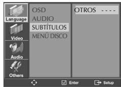 DAEWOO DCSB8511A - SeLECTIONAR un Idioma para el subtitulo. - 2