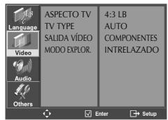 DAEWOO DCSB8511A - CONFIGURACION DEVIDEO - 1