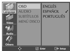 DAEWOO DCSB8511A - SeLECTIONAR un idioma para el menu en pantalla. - 1