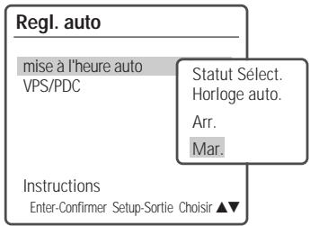 DAEWOO DHR-8105S - Réglage de l'horloge automatique - 1