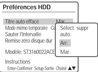 DAEWOO DHR-8105S - Suppression automatique de titres - 1