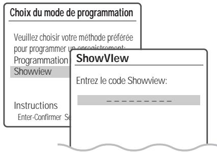 DAEWOO DHR-8105S - Programmation d'un enregistrement à l'aide du système showview - 1