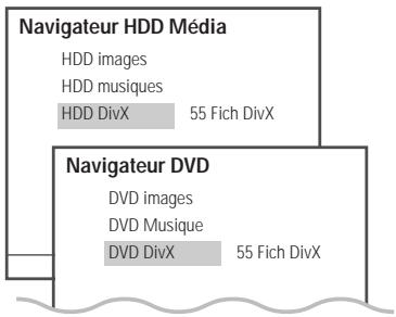 DAEWOO DHR-8105S - Lecture de fichiers divx (HDD media, DVD) - 1