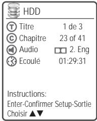 DAEWOO DHR-8105S - Options d'informations DVD / HDD - 2