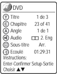 DAEWOO DHR-8105S - Options d'informations DVD / HDD - 1